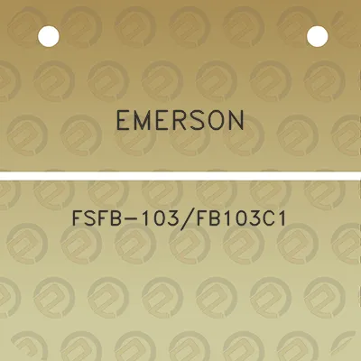 emerson-fsfb-103fb103c1