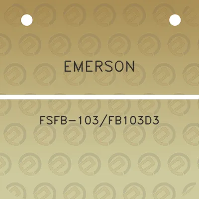 emerson-fsfb-103fb103d3