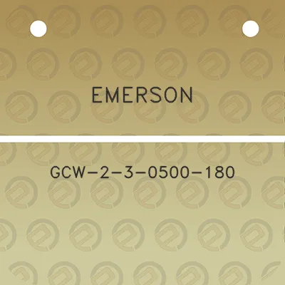 emerson-gcw-2-3-0500-180