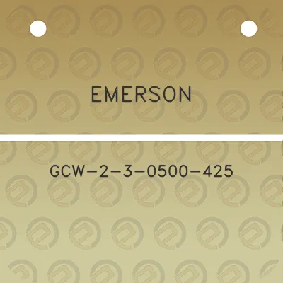 emerson-gcw-2-3-0500-425