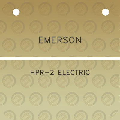 emerson-hpr-2-electric