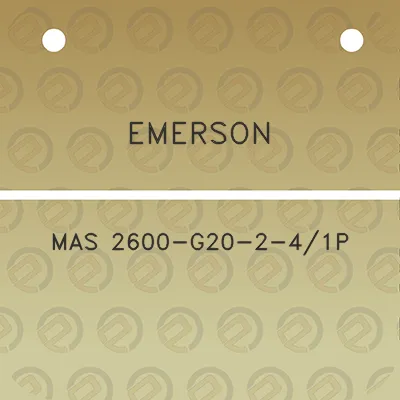 emerson-mas-2600-g20-2-41p