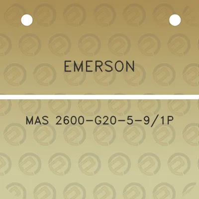 emerson-mas-2600-g20-5-91p