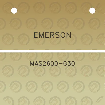 emerson-mas2600-g30