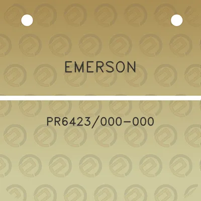 emerson-pr6423000-000