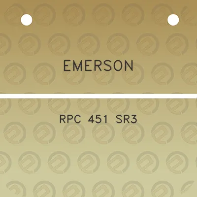 emerson-rpc-451-sr3