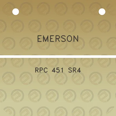 emerson-rpc-451-sr4