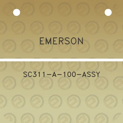 emerson-sc311-a-100-assy