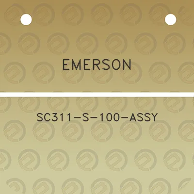 emerson-sc311-s-100-assy