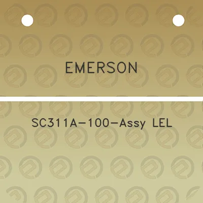 emerson-sc311a-100-assy-lel