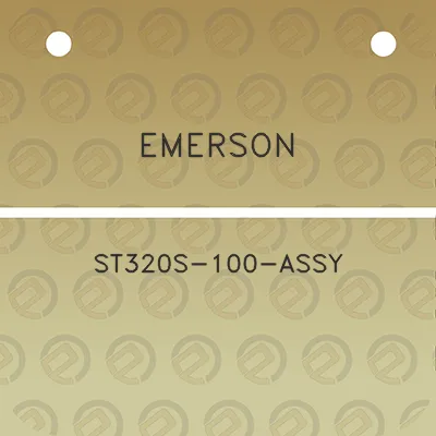 emerson-st320s-100-assy