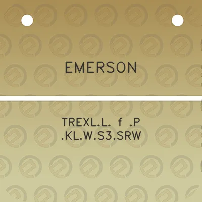 emerson-trexll-f-p-klws3srw