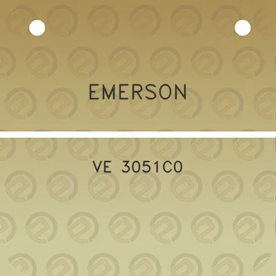 emerson-ve-3051c0