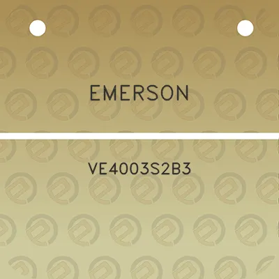 emerson-ve4003s2b3