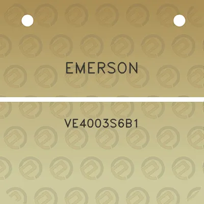 emerson-ve4003s6b1