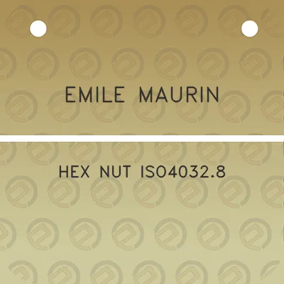 emile-maurin-hex-nut-iso40328