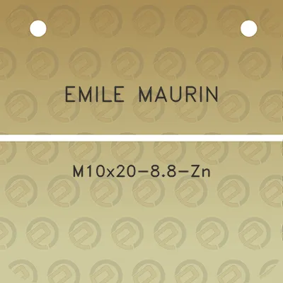 emile-maurin-m10x20-88-zn