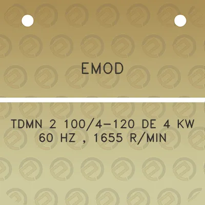 emod-tdmn-2-1004-120-de-4-kw-60-hz-1655-rmin