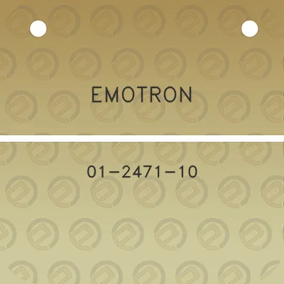 emotron-01-2471-10