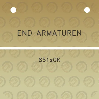 end-armaturen-851sgk