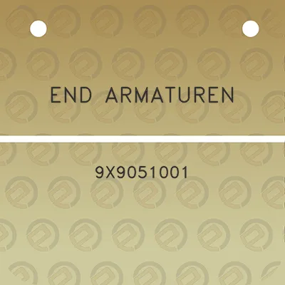 end-armaturen-9x9051001