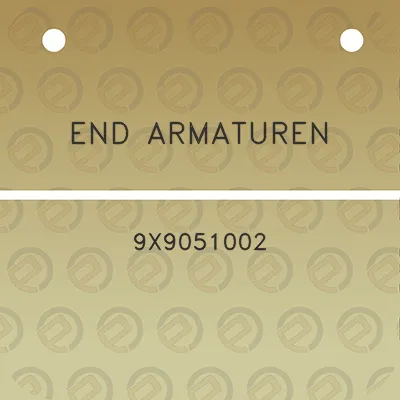 end-armaturen-9x9051002