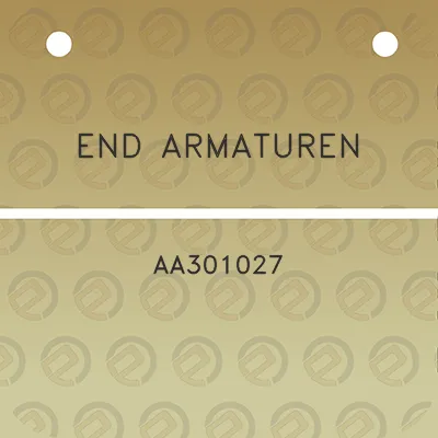 end-armaturen-aa301027