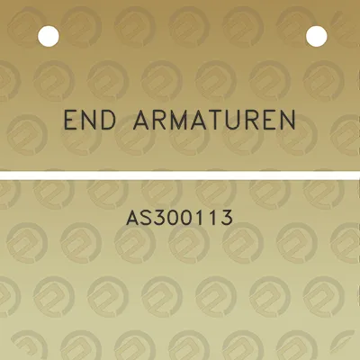 end-armaturen-as300113