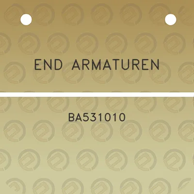 end-armaturen-ba531010