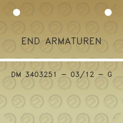 end-armaturen-dm-3403251-0312-g