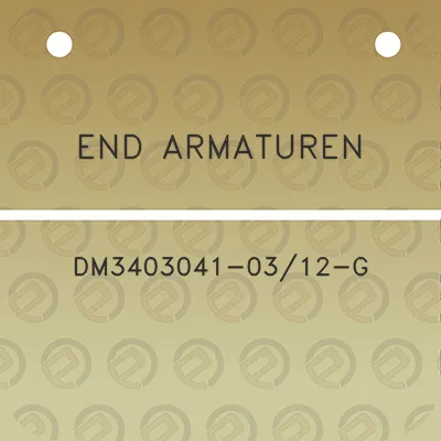 end-armaturen-dm3403041-0312-g