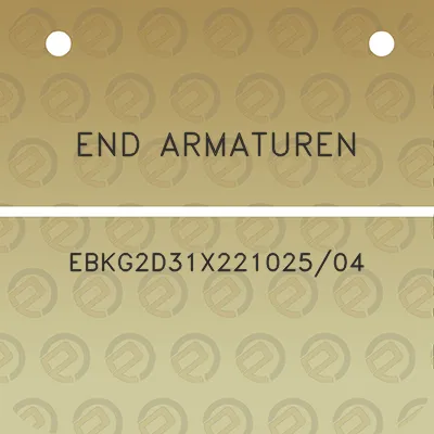 end-armaturen-ebkg2d31x22102504