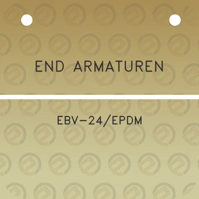 end-armaturen-ebv-24epdm