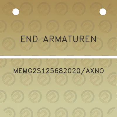 end-armaturen-memg2s125682020axno