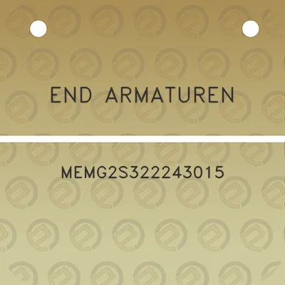 end-armaturen-memg2s322243015