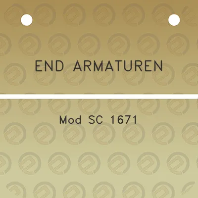 end-armaturen-mod-sc-1671