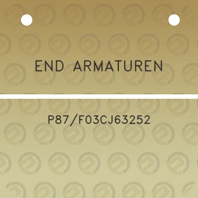 end-armaturen-p87f03cj63252