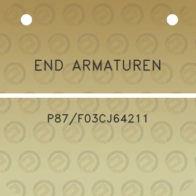 end-armaturen-p87f03cj64211