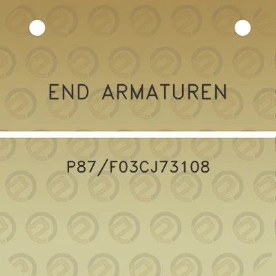 end-armaturen-p87f03cj73108