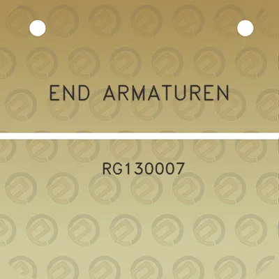 end-armaturen-rg130007