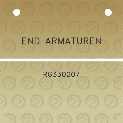 end-armaturen-rg330007