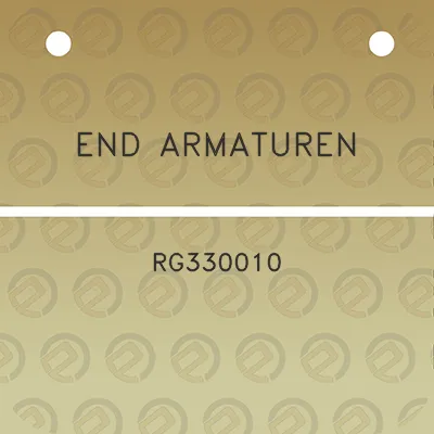 end-armaturen-rg330010