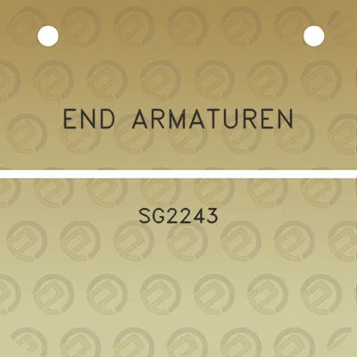 end-armaturen-sg2243