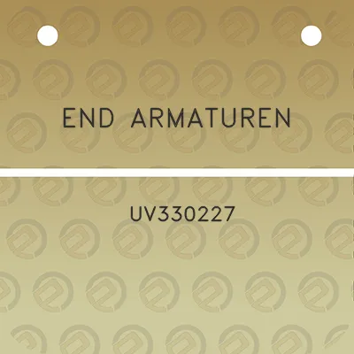 end-armaturen-uv330227