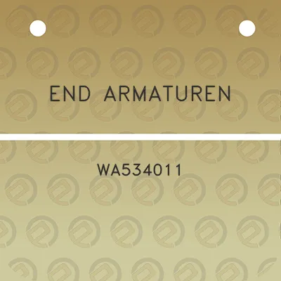 end-armaturen-wa534011