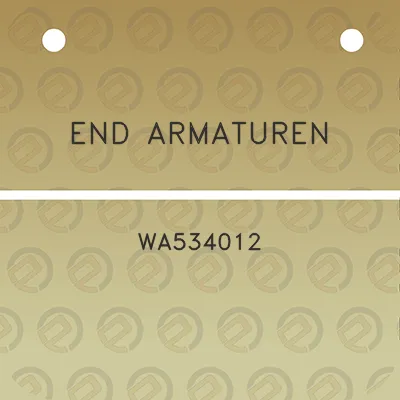 end-armaturen-wa534012