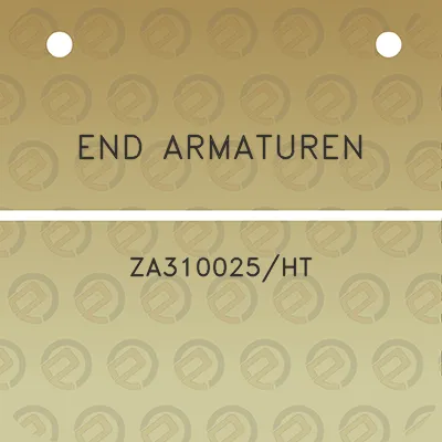 end-armaturen-za310025ht