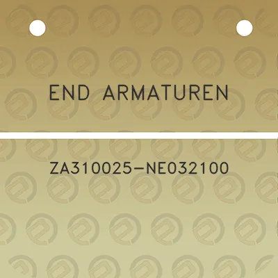 end-armaturen-za310025-ne032100