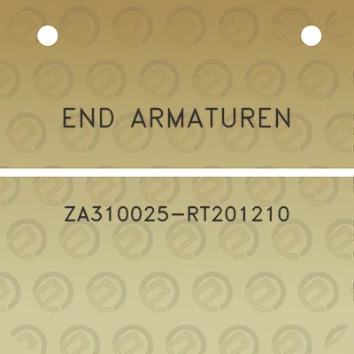 end-armaturen-za310025-rt201210