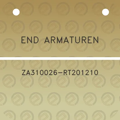 end-armaturen-za310026-rt201210